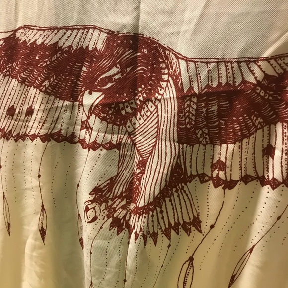 SOLD OUT CLEARANCE Eagle Sheer Crochet White Beach Coverup Wrap Top - Picture 7 of 7